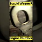 Suzuki Wagon R Engine Number #short