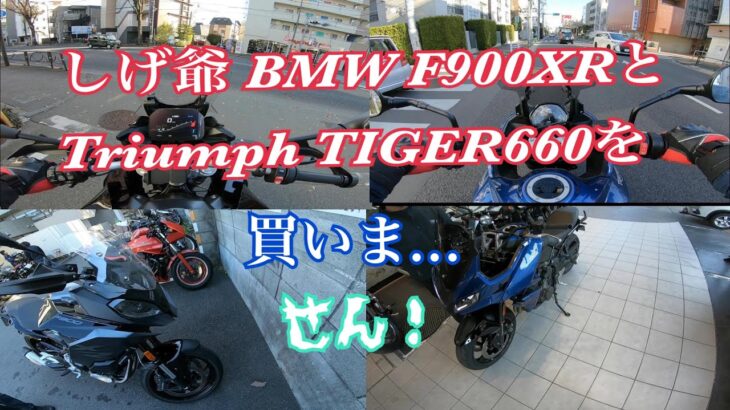 【BMW F900XR】【TRIUMPH TIGER SPORTS660】にCB1100EX乗りが試乗してみた。　還暦+2爺のMOTOVLOG ※ただ試乗を楽しんでいるだけの動画です。