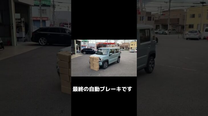 🚨あくまでも被害を軽減するための最終の自動ブレーキです！完全に停止できる機能ではありません。ご注意ください#スズキ#ハスラー#suzuki#衝突被害軽減ブレーキ#tax泉北