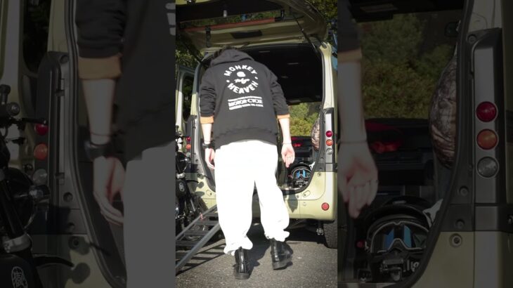 HONDA N-VAN ✕ HONDA Monkey #hondamonkey #HONDA #nvan