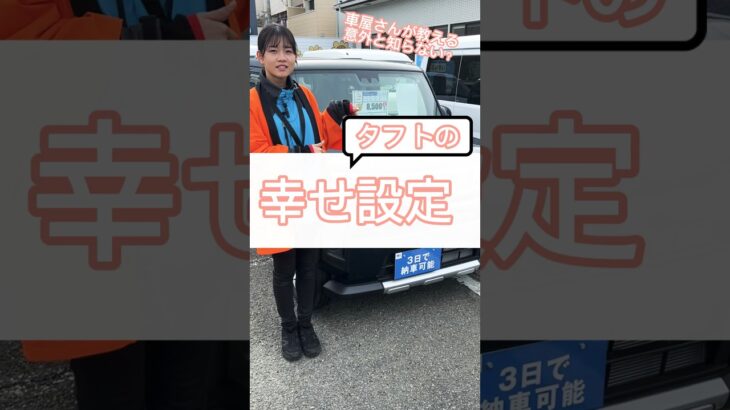 【めっちゃ簡単】タフトでやって欲しい設定　#ダイハツ