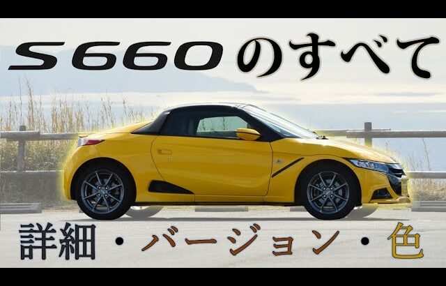 【徹底解説】S660完全ガイド`【バージョン、カラーなど】買う前に必ず見て・α、β、モデューロX・Japanese Buyers guide for Honda S660