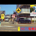 歩道に迷惑違法駐車する営業ナンバーのN-ONE