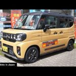 ( 4K ) Suzuki Spacia GEAR Hybrid XZ Turbo : Yellow / Gray