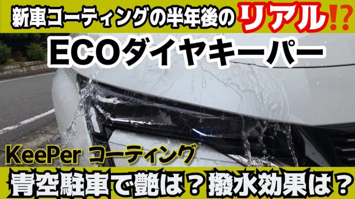 ECOダイヤキーパー半年後のリアル‼️撥水効果は？新車のキーパーコーティング　青空駐車でも艶は？外車唯一のCセグメントハッチバックプラグインハイブリッドの新型308で実験