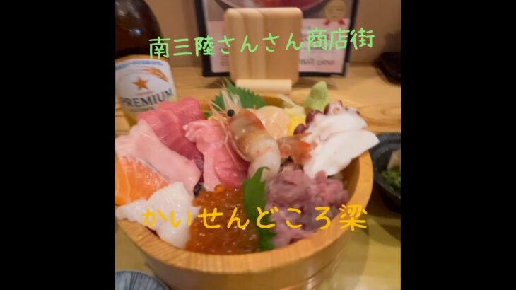 コペンドライブ。美味しい海鮮丼🦐　#コペン　#南三陸さんさん商店街　#かいせんどころ梁