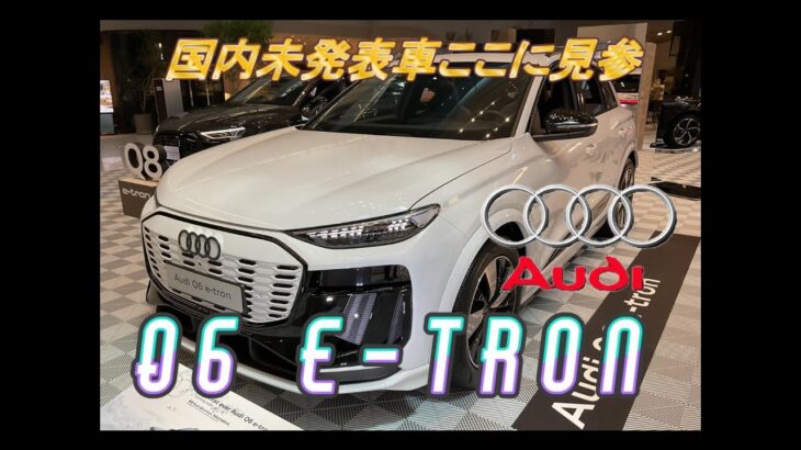 【輸入車試乗】最新型Audi Q6 e tronを初めて見かける