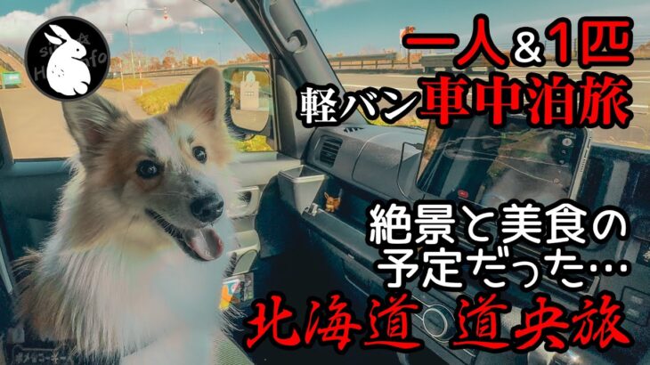 新型アトレーで犬と車中泊旅！北海道 道央へ。UFOとアイヌ民族！温泉・絶景・美食！Vol-1