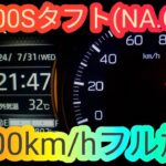 LA900S ダイハツ タフト(NA.CVT)0-100km/hフル加速 TAFT