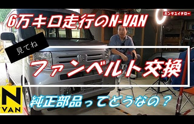 N VANのファンベルト交換