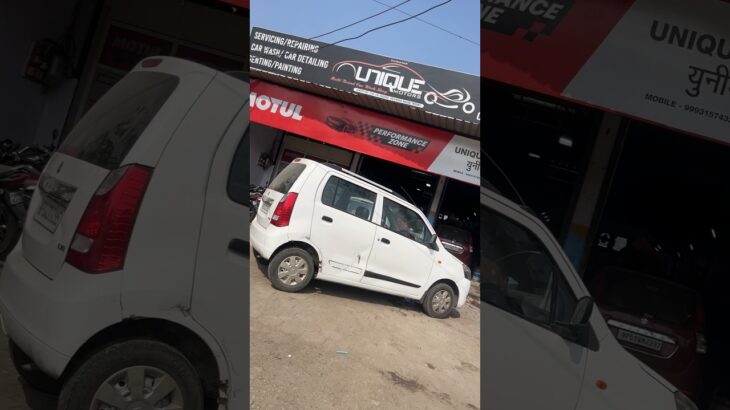 Din ki shuruaat WagonR ke sath  #garage #indore #dailyvlog #minivlog #dentrepair #Painting