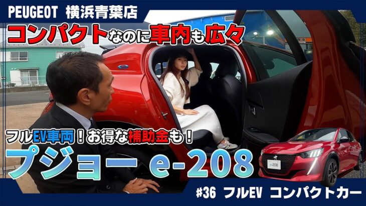 【驚きの広さ！】プジョーe-208で快適ドライブ！補助金情報も満載～