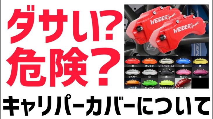 キャリパーカバーってやめた方がいいの？？