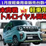 軽乗用車11月度販売台数ベスト10