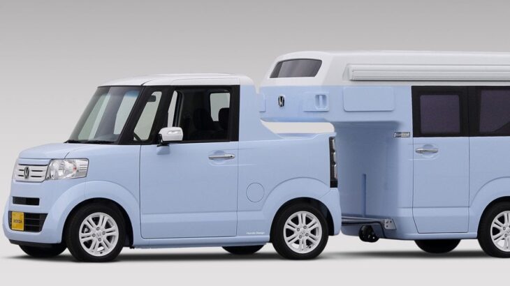 ホンダ「N BOX」が軽トラになりました。 後ろは「4人寝られる」部屋ですか? 「N TRUCK/N CAMP」は、屋根も飛び出すカスタム車中泊車両です。