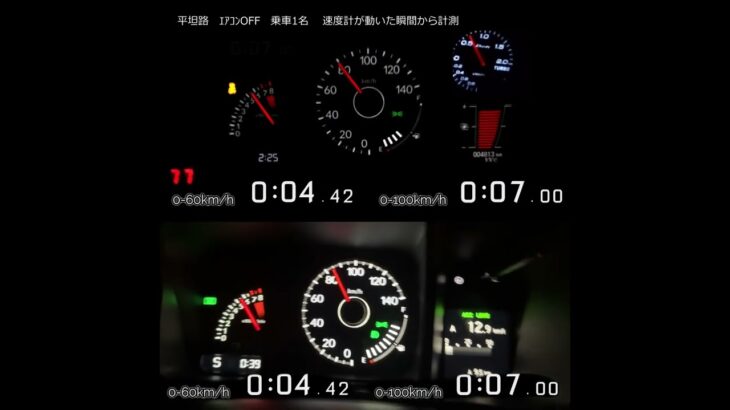 ホンダ N-One JG3 ターボ MT vs CVT 加速 0-100