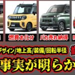 【衝撃事実発覚】軽SUVミニバン徹底比較した結果…あの車強すぎ…【タントファンクロス/スペーシアギア/N-BOX JOY/デリカミニ】