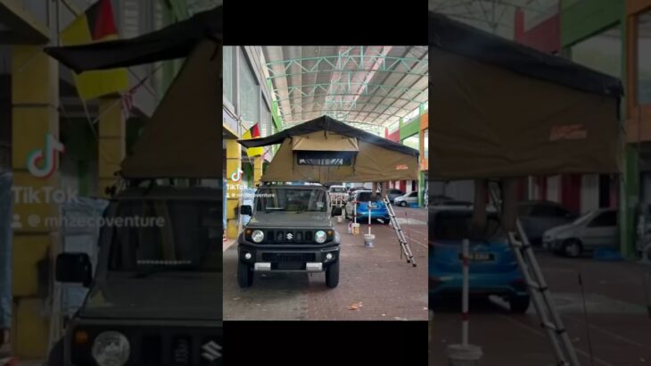 Jimny JB74 + MHZ Classic Rooftop Tent #mhzecoventure #jimny #fyp #suzuki