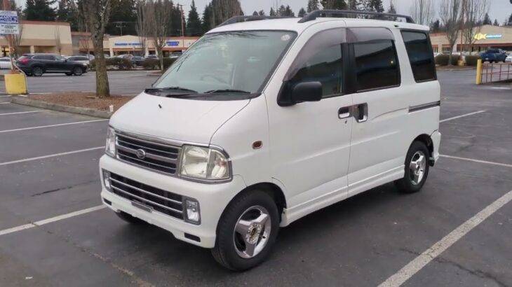 RARE 1999 Daihatsu Atrai Custom turbo interior EFI, 5MT 4WD S230W import Japan