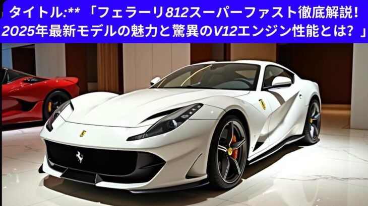 タイトル:** 「フェラーリ812スーパーファスト徹底解説！2025年最新モデルの魅力と驚異のV12エンジン性能とは？」