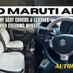 Old Maruti Alto with Premium Seat Covers & Luxurious Leather-Wrapped Steering Wheel Orchis Mumbai