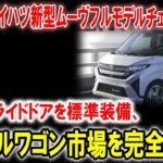 新型ムーヴ、ついにフルモデルチェンジ！両側スライドドアで軽ワゴンの新時代へ！