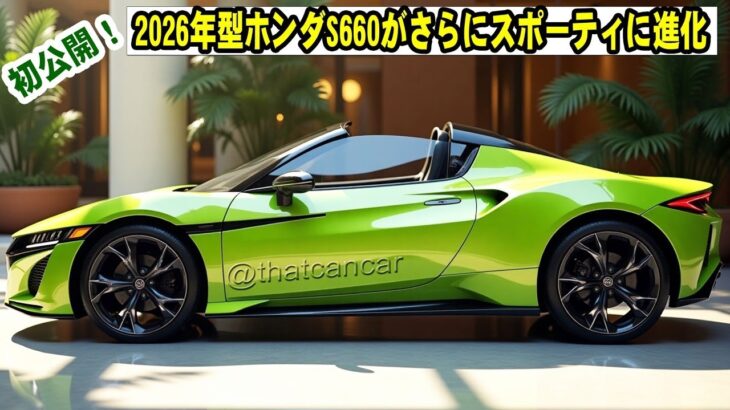 2026年モデル ホンダS660復活！最新アップデート＆走行性能を徹底解説【JDM】