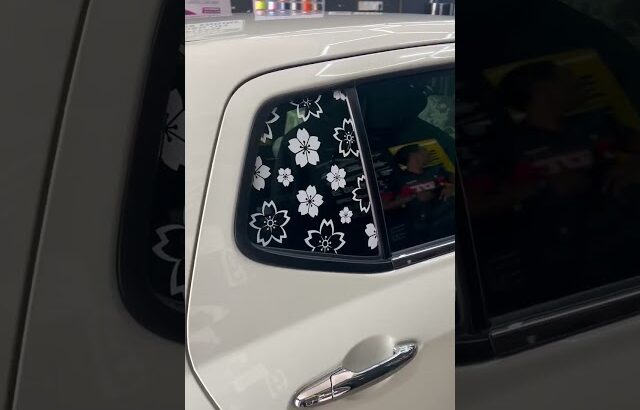 Sakura car #sidemirror #roofsakura #wrappingcar #newface