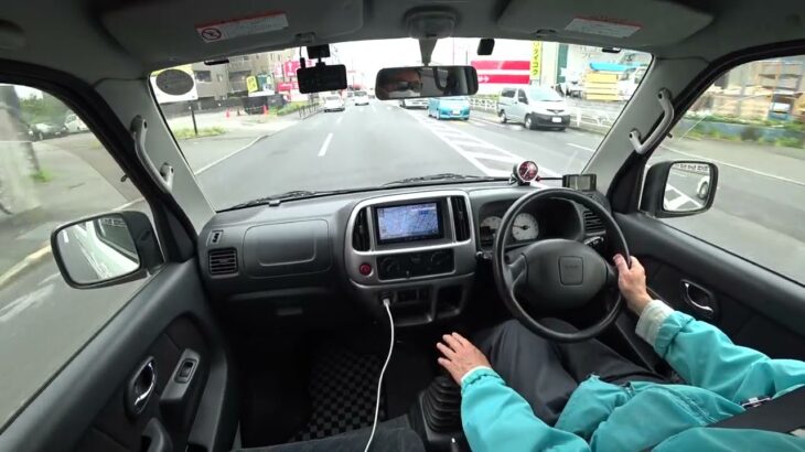 急な、 右折車回避！ パノラマビュー ⑦ エブリイワゴンスポーツ フロア5MT