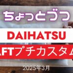 ダイハツ タフト プチカスタム　インテリアラバーマット 取り付け