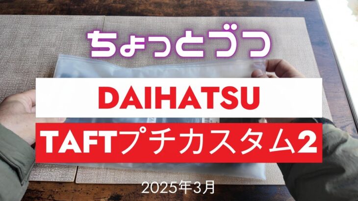 ダイハツ タフト プチカスタム　インテリアラバーマット 取り付け