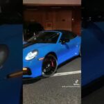ポルシェ911 GTS 青🟦　試乗会　井上ポルシェプロのナビゲーション付き