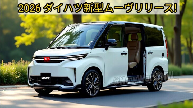 2026 ダイハツ新型ムーヴリリース、衝撃の進化！スライドドア・10インチナビ・電動ブレーキ…これ本当にムーヴ！