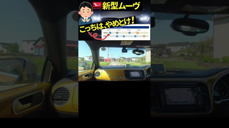 ダイハツ新型ムーヴ、こっちはやめとけ！ #automobile