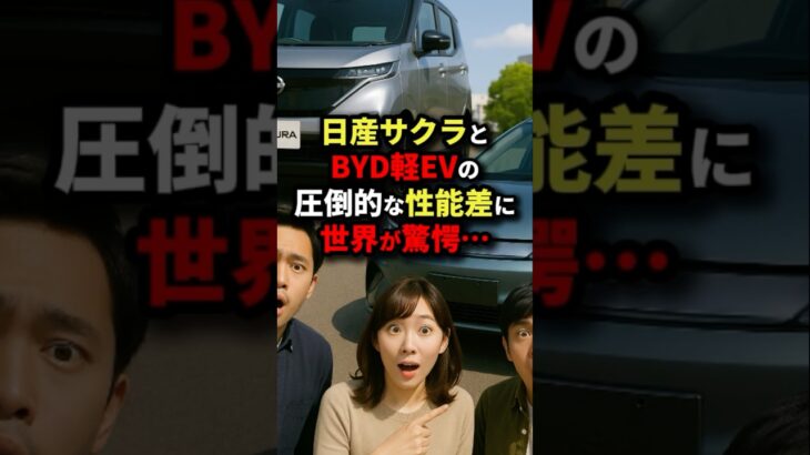 日産サクラとBYD軽EVの圧倒的な性能差に世界が驚愕･･･ #海外の反応
