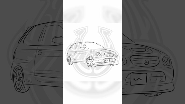 Alto Works -SUZUKI-  #altoworks #suzuki #アルトワークス #スズキ #carart #車イラスト #カーイラスト