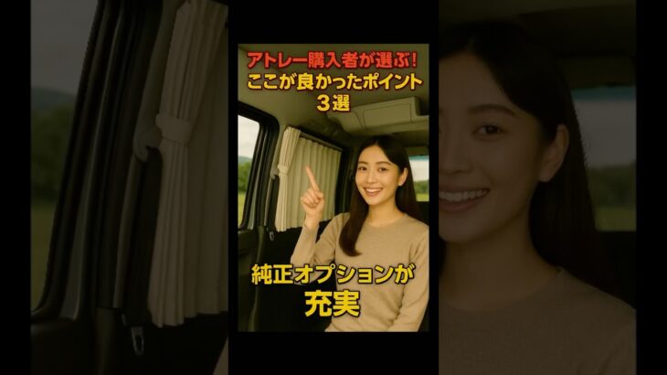 アトレー購入者が選ぶ！ここが良かったポイント3選‼︎#アトレー #車中泊 #キャンピングカー