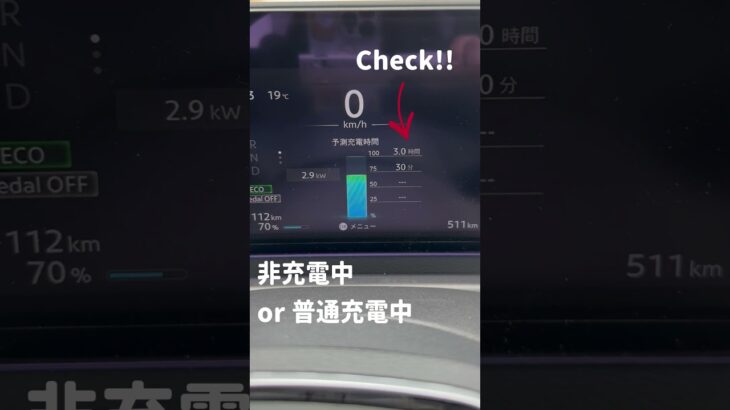 【アドバンスドドライブアシストディスプレイ】#日産サクラ で予測充電時間チェック