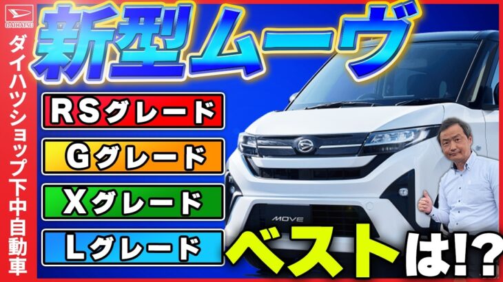 ダイハツ新型ムーヴのグレード選択についてのご説明