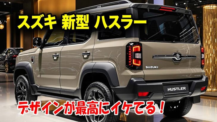 スズキ新型ハスラー2025年末登場、デザインが最高にイケてる！装備向上でやや価格上昇も納得の価値！