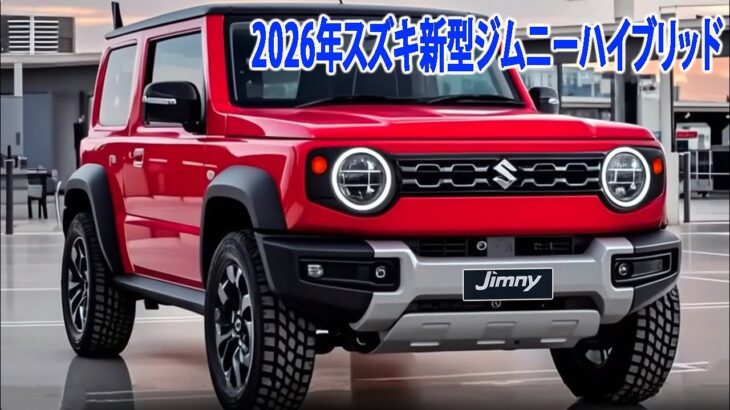 2026年スズキ新型ジムニーハイブリッド、極秘デザインにが完全リーク！2026年3月発売、デザイン刷新＆高級感爆上がり！