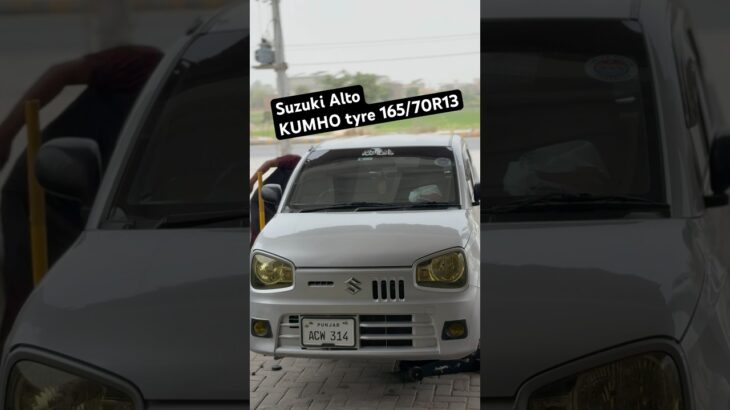 Suzuki Alto upgrade with KUMHO tyre 165/70R13 #suzukialto #kumhotyre #kumho #jatttyresjahanian