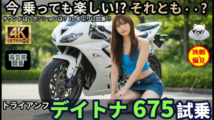 トライアンフの名車 デイトナ675に試乗! 今乗っても楽しい!? Triumph Daytona 675