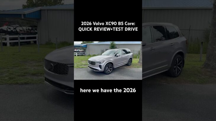 2026 Volvo XC90 B5 Core: QUICK REVIEW+TEST DRIVE #cars #volvocars #xc90 #volvoxc90