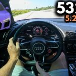 532HP: 2018 Audi R8 V10 POV Drive *LOUD*