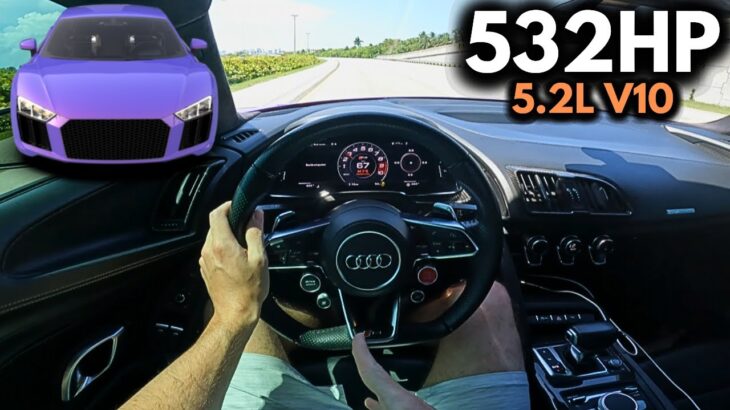 532HP: 2018 Audi R8 V10 POV Drive *LOUD*