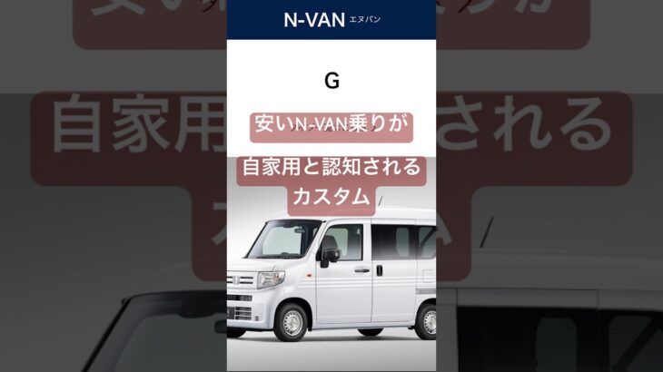 安いN-VAN乗りが自家用と認知されるカスタム3選#N-VAN#nvan #エヌバン#Nバン #クリアサイドマーカー#軽バン#軽貨物