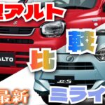 新型アルトとダイハツミライースを比較対決！なかなか複雑な結果に！？「クルマ解説75」