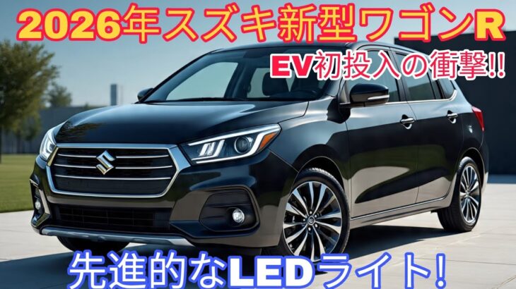 スズキ新型ワゴンRフルモデルチェンジ発売！先進的なLEDライトと迫力のあるスタイリング！