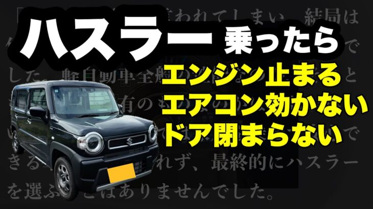 【オーナー閲覧注意】新型スズキ ハスラー　正直レビュー（いいところもあるんだけどね・・・）